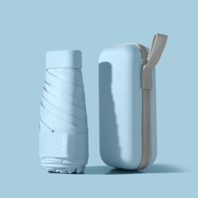 Umbrella With Storage Case (Color: Sky)